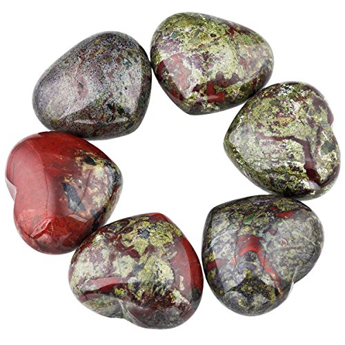 Heart-Shaped Healing Crystal Worry Stone for Meditation and Chakra Balancing