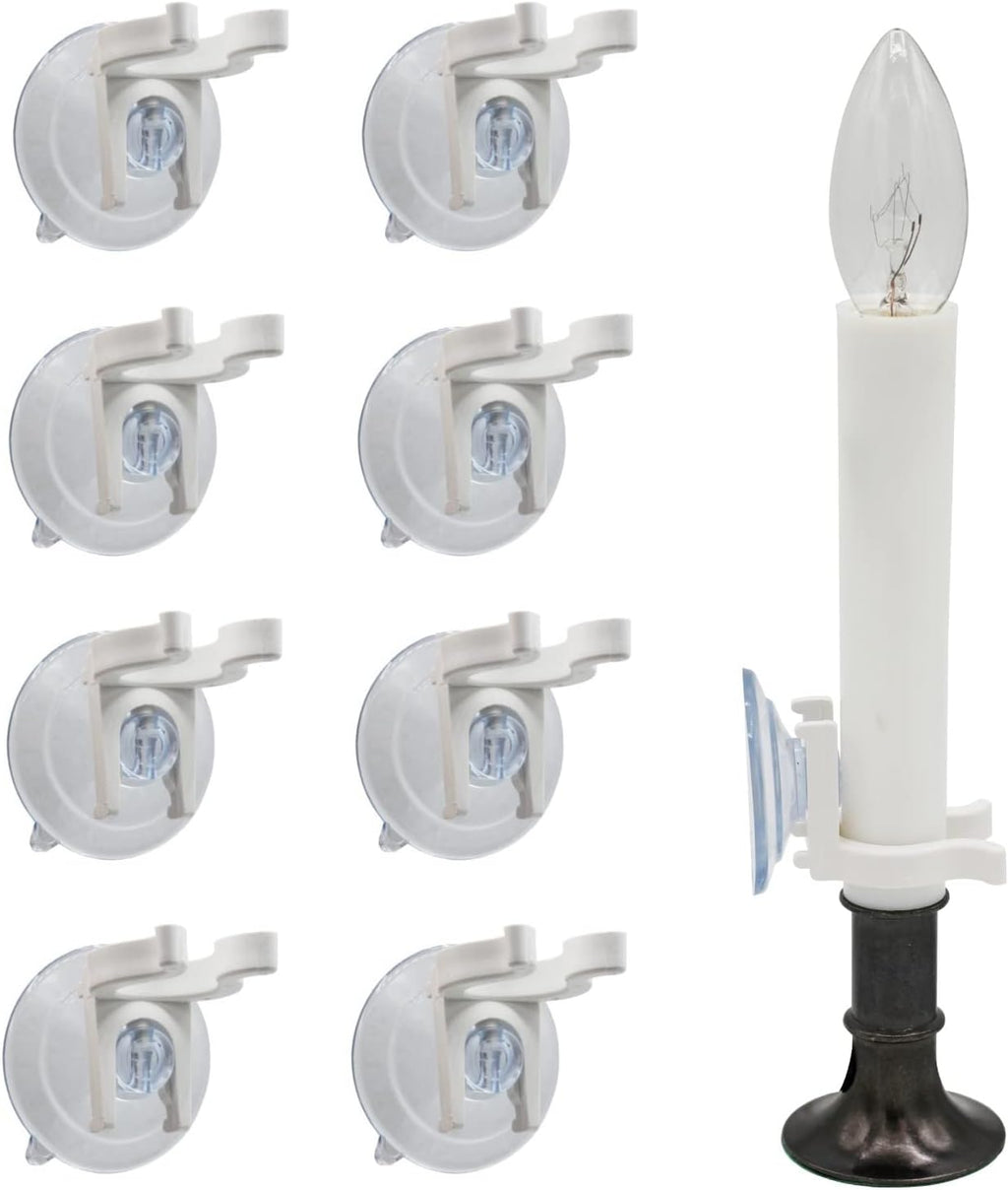 Projectpak Window Clamps - Super Strong Suction Cups for Electric Candles | 16 Pack, USA Made