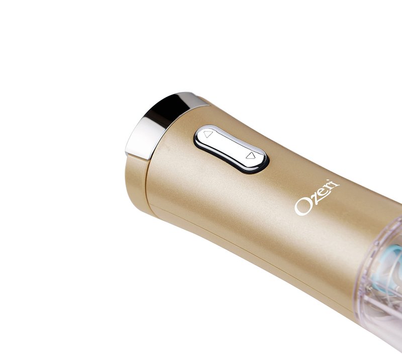 Ozeri Nouveaux II Electric Wine Opener with Foil Cutter, Wine Pourer and Stopper