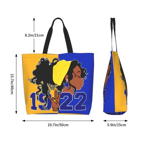 JIW Iaa Sigma Gamma Tote Bag Rho Sorority Gifts for Women 1922 Reusable Fashion Beach Bag Large Shoulder Shopping Bag