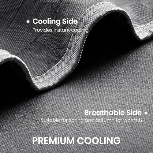 Cooling Blanket 90x90 for Hot Sleepers - Breathable Soft Summer Throw