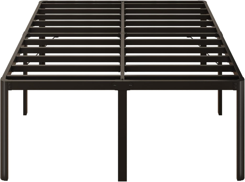 Yicensen Queen Bed Frame - 22 Inch High Heavy Duty Metal Platform | Rounded Corners, Easy Assembly, Noise-Free, Black