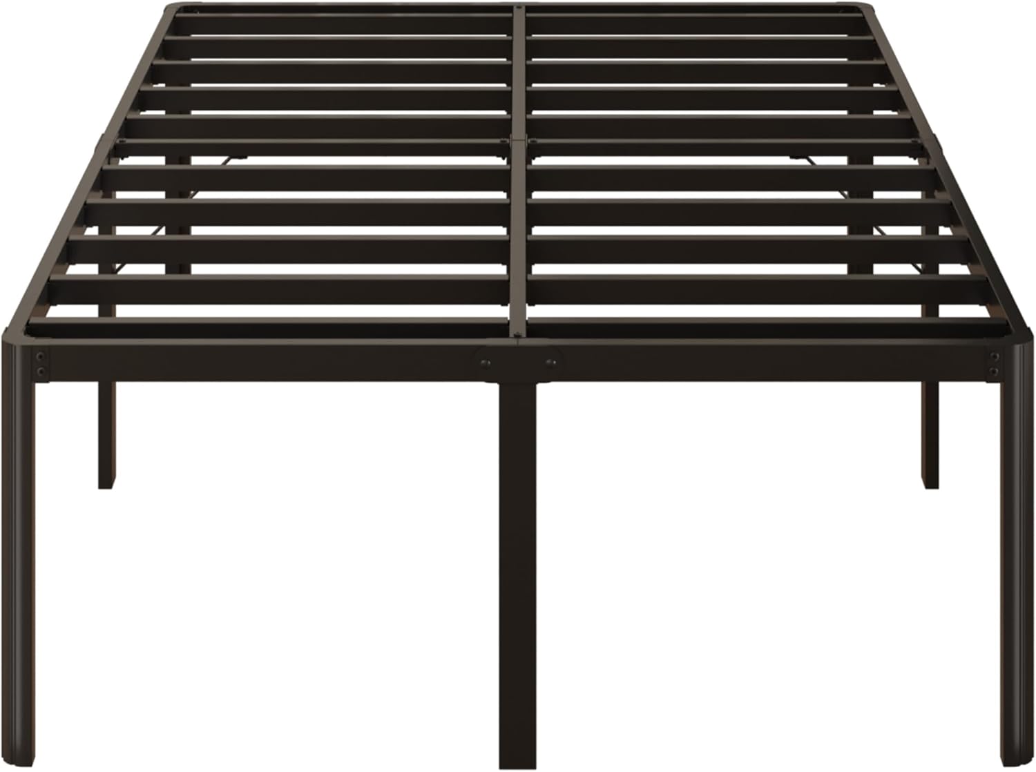 Yicensen Queen Bed Frame - 22 Inch High Heavy Duty Metal Platform | Rounded Corners, Easy Assembly, Noise-Free, Black