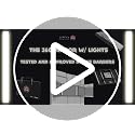 360 Mirror LED Lights Barber 3 Way Hanging Self Hair Cutting System