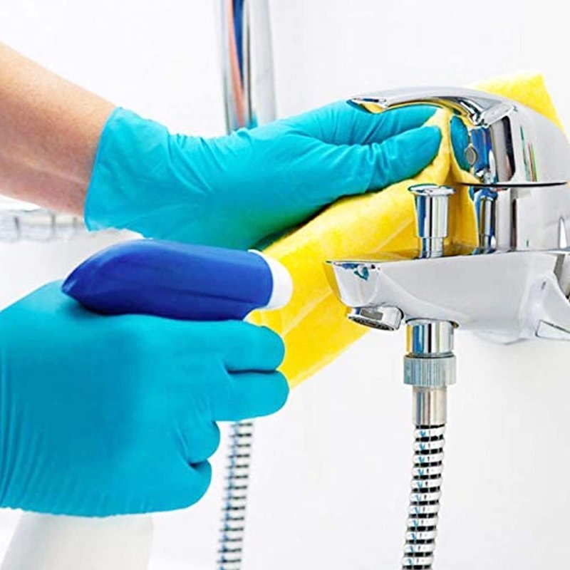 INTCO Basic Nitrile Exam Gloves, Medical Gloves Disposable Latex Free Powder-Free For Exam, Food Prep Cleaning, Large Case of 1000, L, NGPF7003