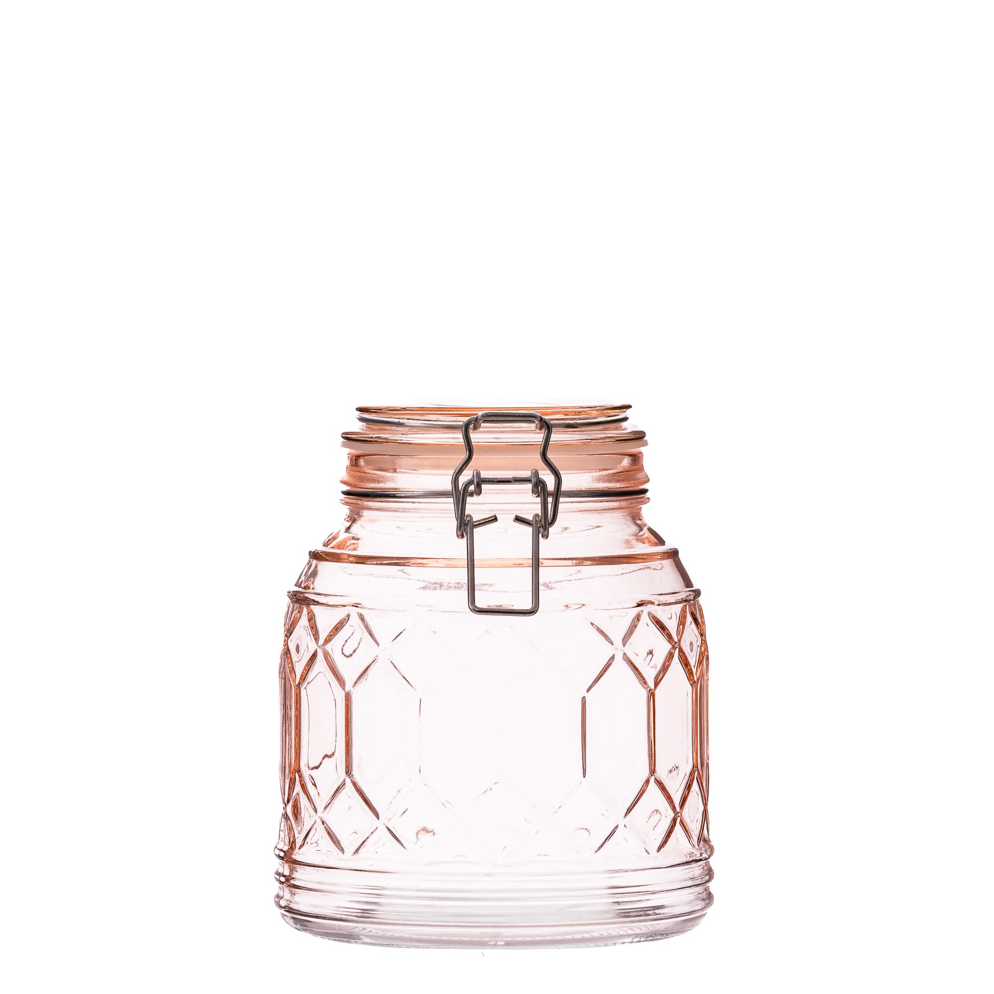 10 Strawberry Street Bleeker Glass Canister, Blush, Set of 3