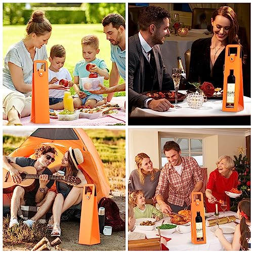 Reusable PU Leather Single Wine Bottle Tote Bag with Metal Clasp