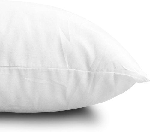 EDOW Throw Pillow Inserts - Set of 4 Lightweight Down Alternative Cushions | Machine Washable, 18x18, White