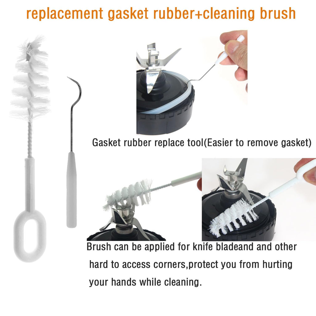 Blender Blade Replacement for Ninja, 6 Fins Blender Blade Replacement Parts Compatible with BL660 BL770 BL663 BL663CO BL665Q BL740 BL771 BL772 BL773CO BL780 BL740, Extractor Blade Fit Ninja 16oz Cup