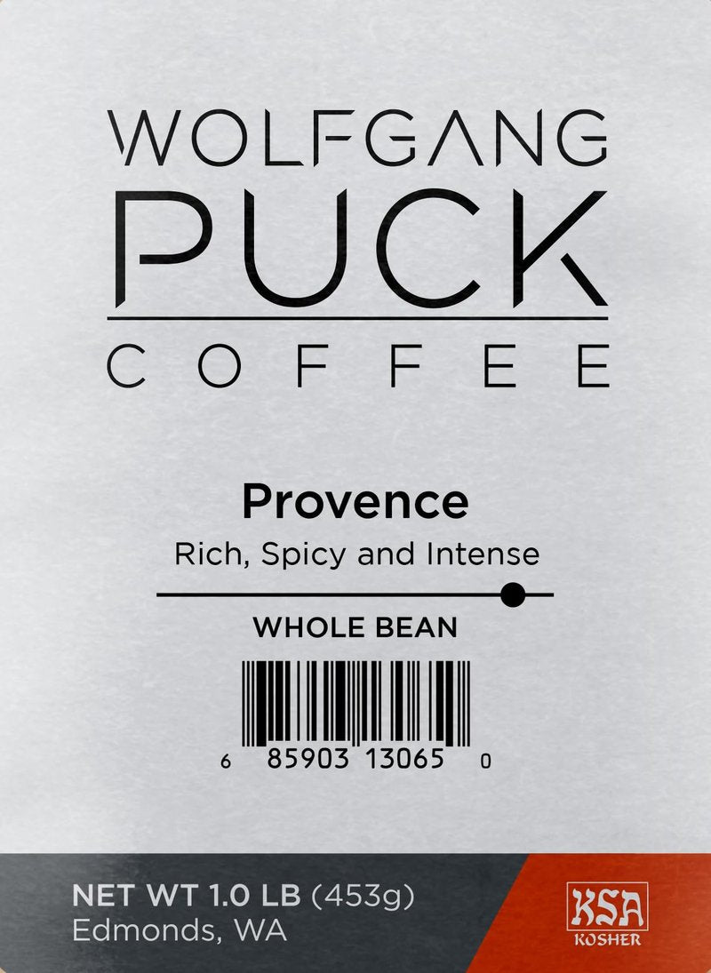 Wolfgang Puck Coffee, Provence French Roast, Whole Bean Coffee, 1-Pound
