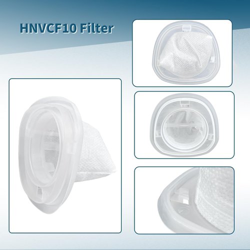 Black and Decker HNVCF10 Filter Replacement - 4 Pack for Dustbuster Hand Vacuum HNVC115, HNVC215, HNVC220