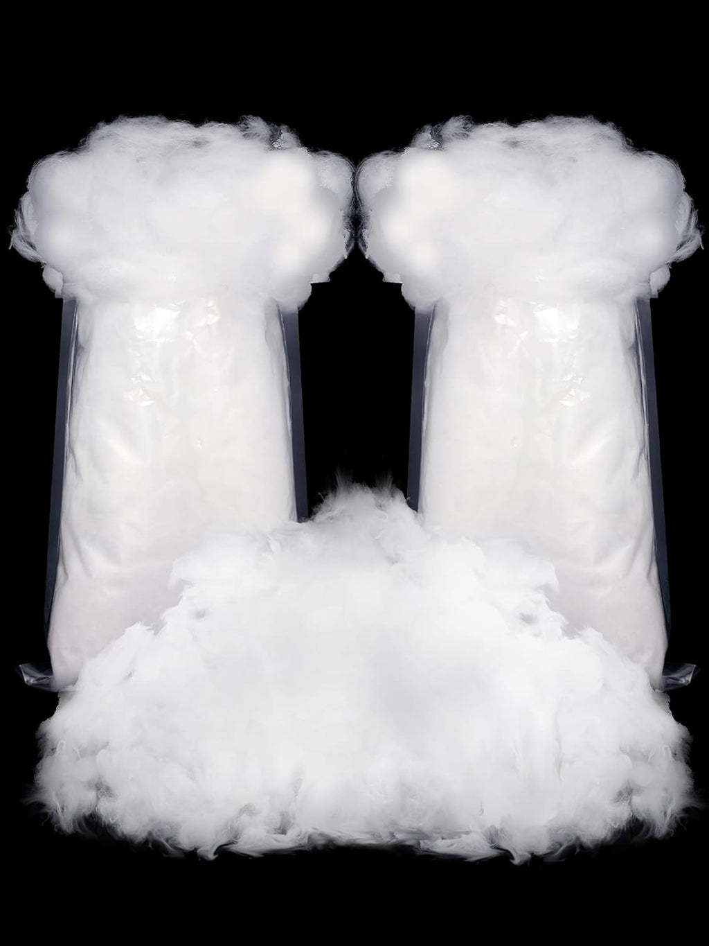 Riakrum Fake Snow Decor - Fluffy Artificial Cotton for Indoor Winter Mantle Decoration | 120g
