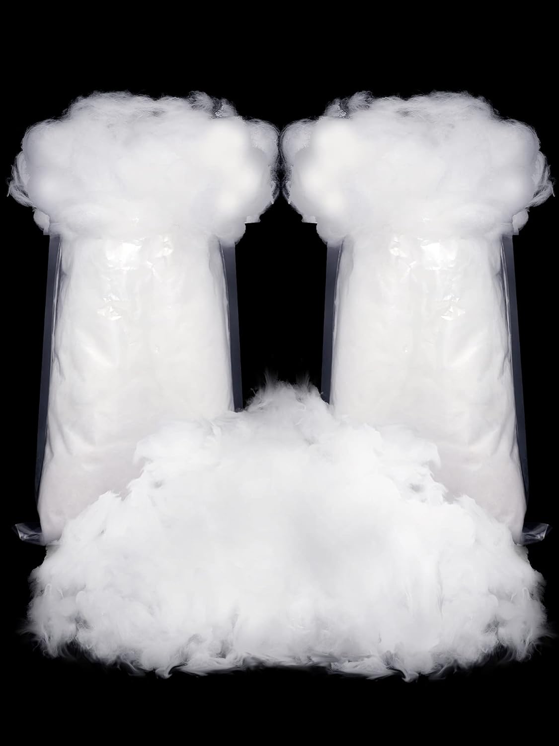 Riakrum Fake Snow Decor - Fluffy Artificial Cotton for Indoor Winter Mantle Decoration | 120g