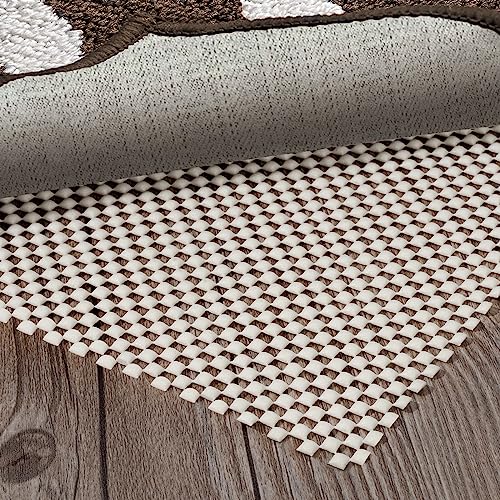 Non-Slip Rug Pad for Hardwood Floors - Extra Thick 5x7 Anti-Skid Mat
