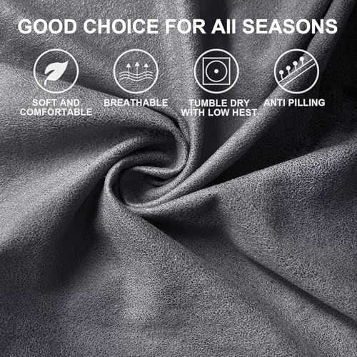 RV Dinette Cushion Covers - Premium Leather-Like Slipcovers (Set of 4)
