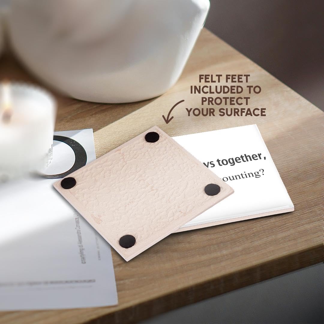 3dRose CST_112219_4 21,915 Days Together, Who's Counting. Happy 60th Anniversary-Ceramic Tile Coasters, Set of 8