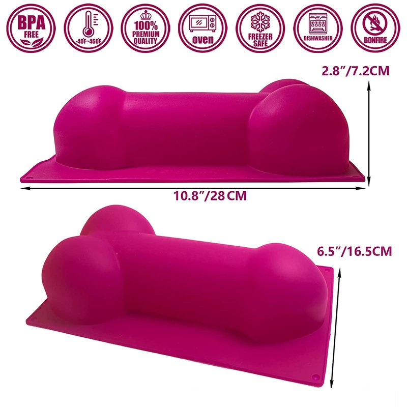 Silicone Mould, Chocolate Mold, Baking Cake Mold, Novel Interesting Birthday Party Cake Non-Stick Baking Chocolate tin for Homemade Breads, Meatloaf, Quiche