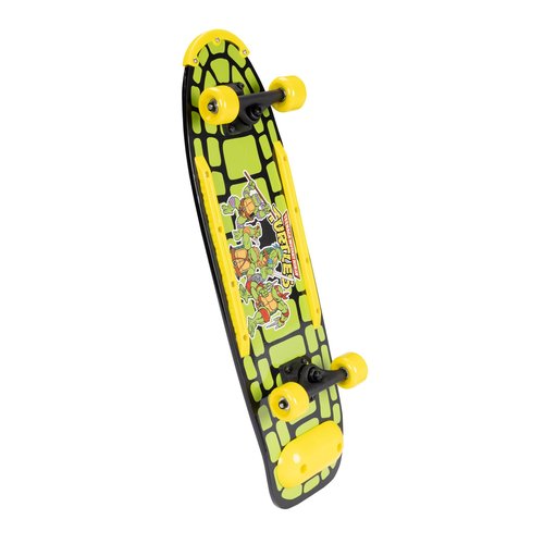 Teenage Mutant Ninja Turtles Kids Skateboard Shorty Cruiser Features Fun TMNT Vintage Graphics on Deck & Grip Tape! 60mm x 45mm Wheels, Carbon Steel ABEC 3 Speed Bearings