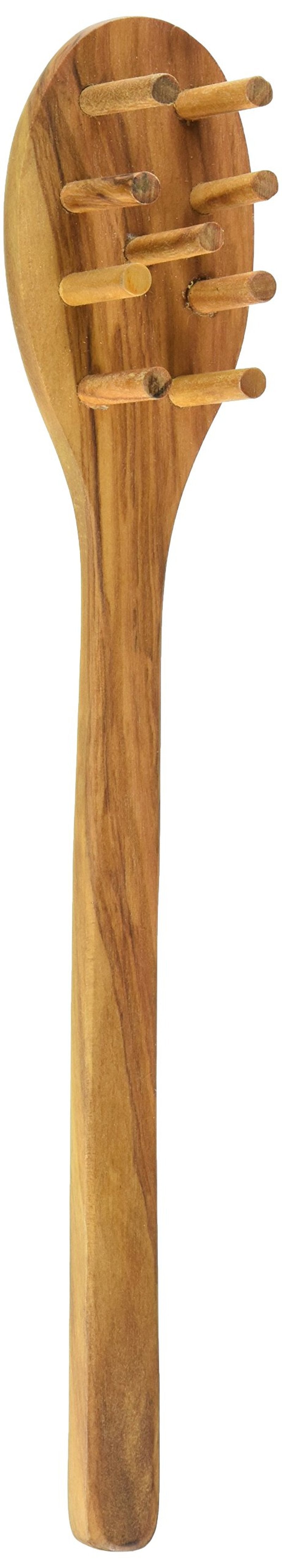 Eddington 50016 Italian Olive Wood Pasta Server, Handcrafted in Europe, Brown, 12-Inches