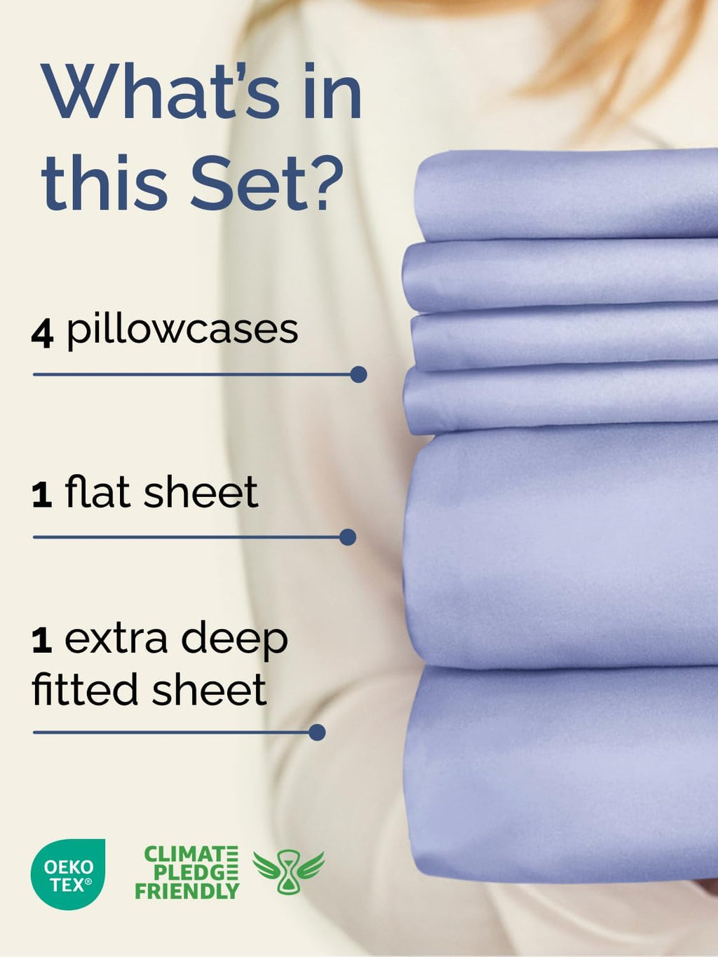 Skiennix Extra Deep Full Sheet Set | 6-Piece Breathable Cooling Bedding - Soft, Wrinkle-Free Lavender