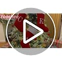 Personalized 21-Inch Knitted Monogram Christmas Stocking with Letter Initial