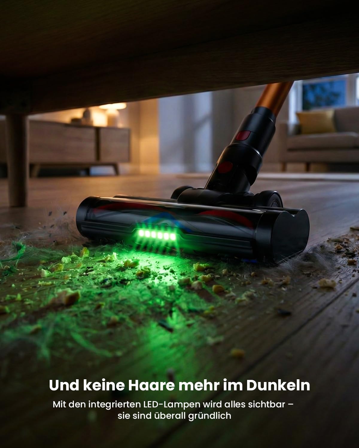 Skiennix Cordless Vacuum Cleaner - 600W Power, 70-Minute Runtime, LED Display, 1.4L Dust Cup | Ideal for Pet Hair & Hardwood Floors
