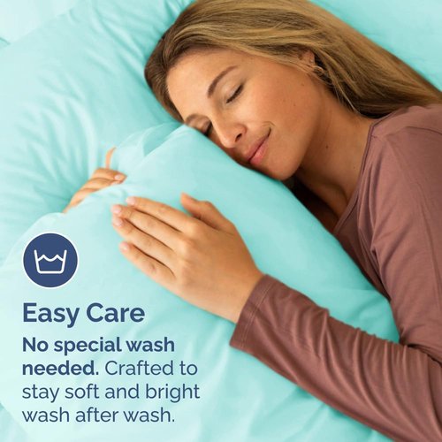 King Pillow Cases by [Brand Name] - Ultra Soft Hotel Quality Covers | Comfy, Wrinkle-Free & Fade Resistant - Spa Blue, Set of 2