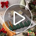 Guojanfon 6-Piece Christmas Tree Cheese Knife Set with Snowflake Handles - Holiday Charcuterie Accessories