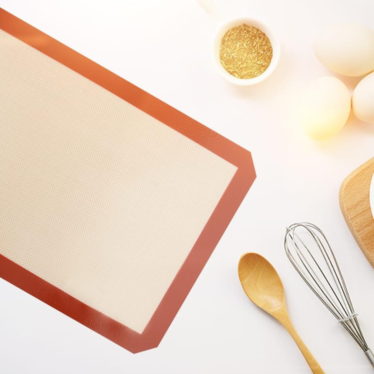 Reusable Silicone Baking Mat by Skiennix - Non-Stick, Heat Resistant Oven Liner | 42 x 29.5 cm, 2-Piece Set