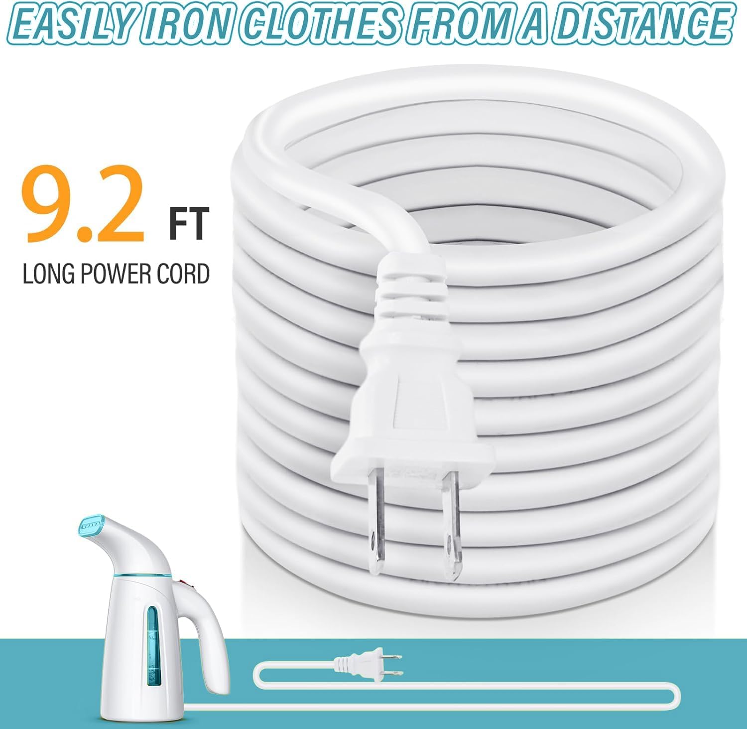 OGHom Portable Handheld Clothes Steamer - 240ml Capacity, 700W Fast Heat Up | Turquoise