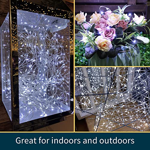 20 Pack Battery Operated LED Fairy String Lights - 6.6ft Silver Wire