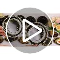 50 Pack Black and Gold Disposable Paper Plates 7 Inch for Parties