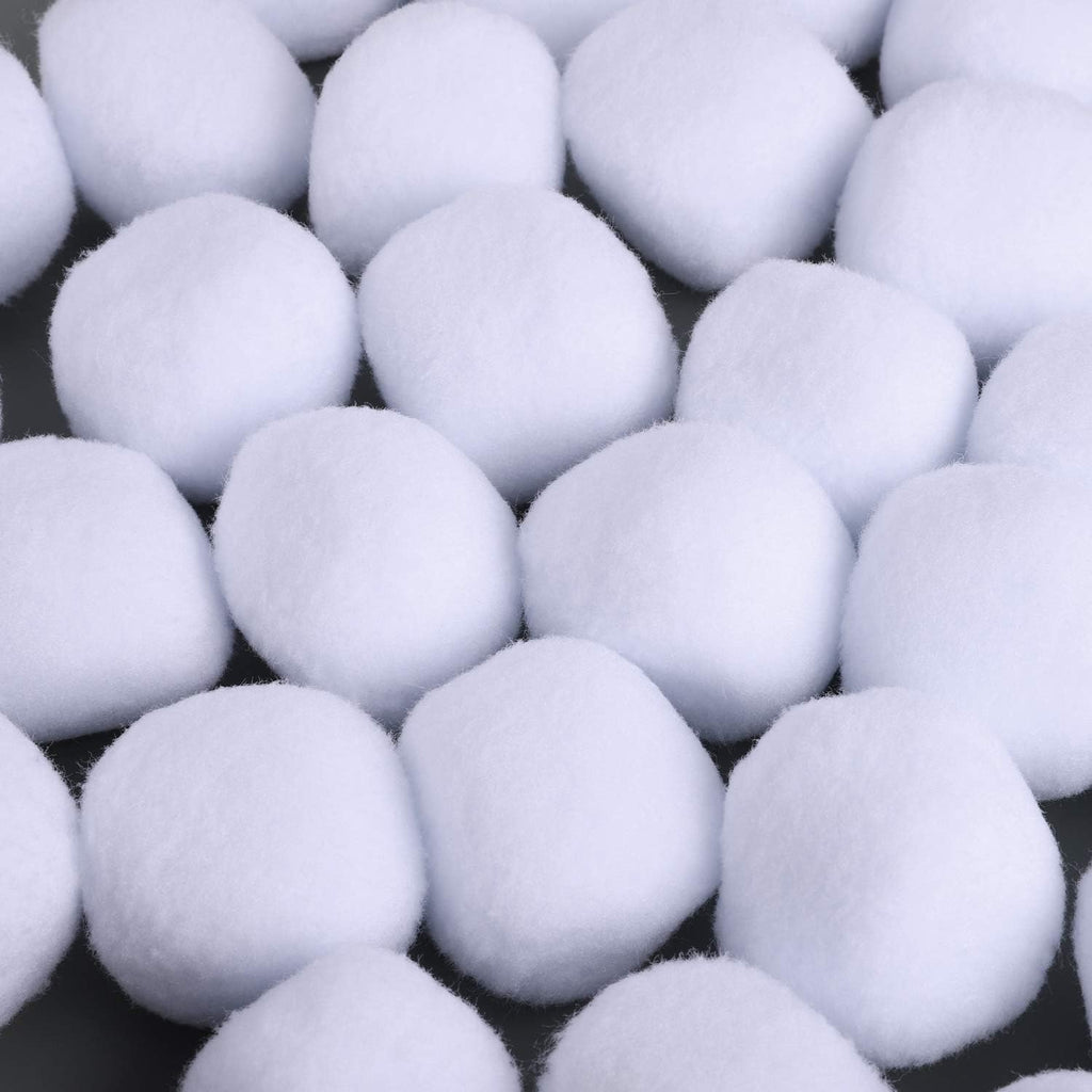 URATOT Snow Toy Balls - 25 Pack Soft Plush Fake Snow Balls for Kids Indoor Winter Games