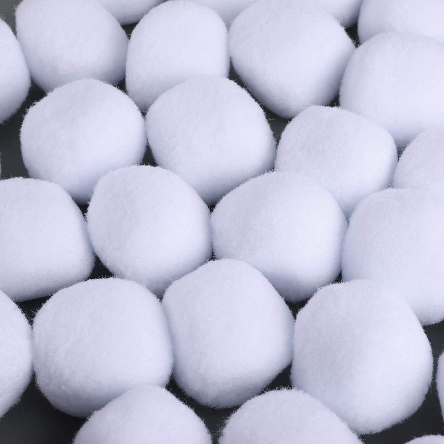 URATOT Snow Toy Balls - 25 Pack Soft Plush Fake Snow Balls for Kids Indoor Winter Games