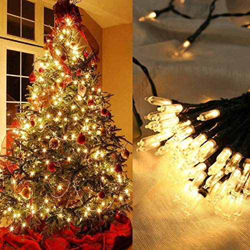 Koxly Warm White Battery Operated String Lights 18ft 50 LED Waterproof with Remote & Timer