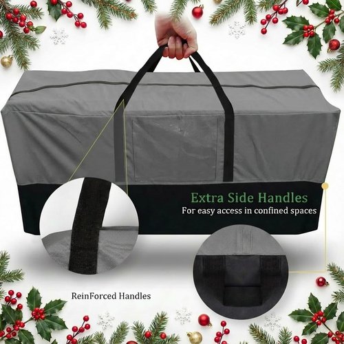 Christmas Tree Storage Bag by [Brand Name] - Heavy Duty 600D Oxford for 8 Ft Trees | Durable Zipper & Handles