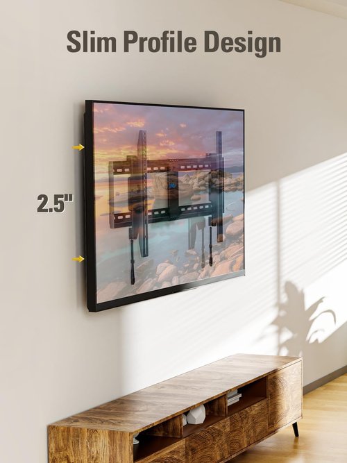 Mounting Dream TV Wall Mount - Tilting Bracket for 42-86" TVs | Level Adjustment, Max VESA 800x400mm, 120 LBS Capacity