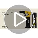Refillable Kitchen Butane Torch with Safety Lock & Adjustable Flame