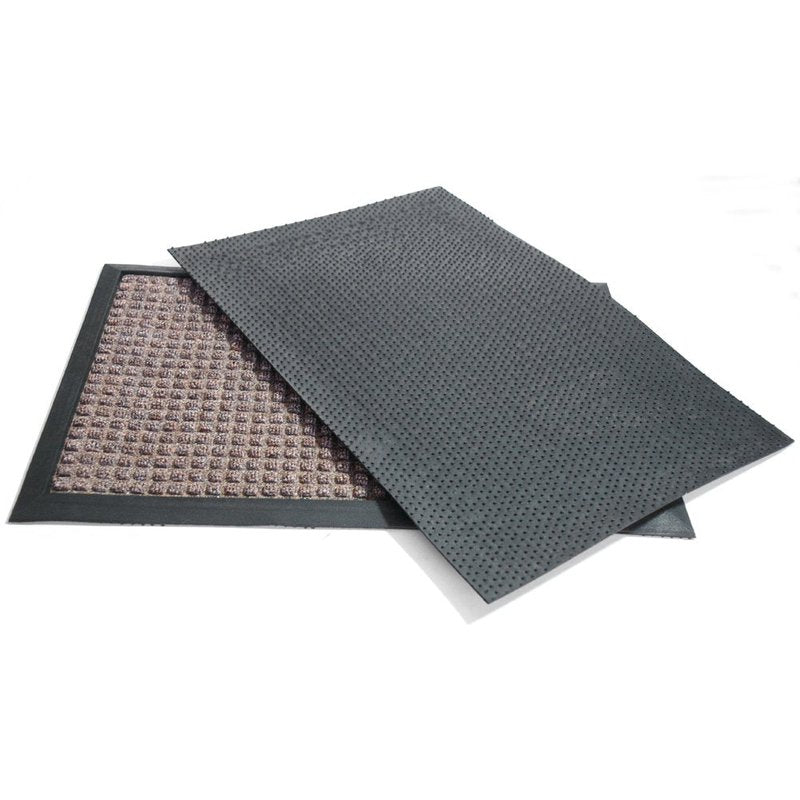 Rubber-Cal 03-201-ZWBR"Nottingham" Carpet Entrance Front Doormat, 3' x 5', Brown
