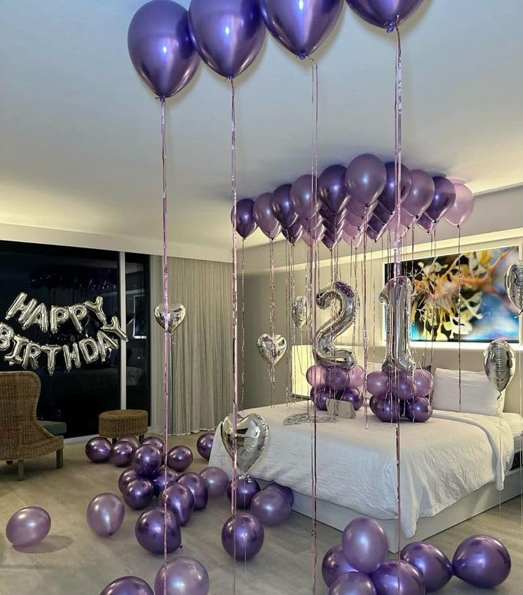 Silver Number 21 Balloon - 40 Inch 21st Birthday Decoration for Kids & Adults | Perfect for Celebrations
