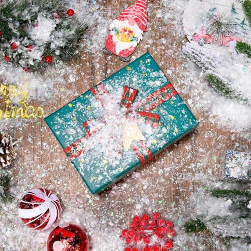 Artificial Snow Powder 100g for Christmas Decorations & Winter Scenes