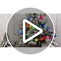 Christmas Felt Garland Set with Pom Poms, Light Bulb Banners & Merry Sign