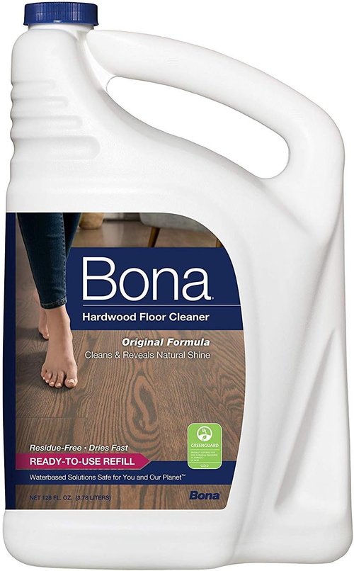 Bona Hardwood Floor Cleaner Refill - 128 Fl Oz | Eco-Friendly Formula for Deep Cleaning