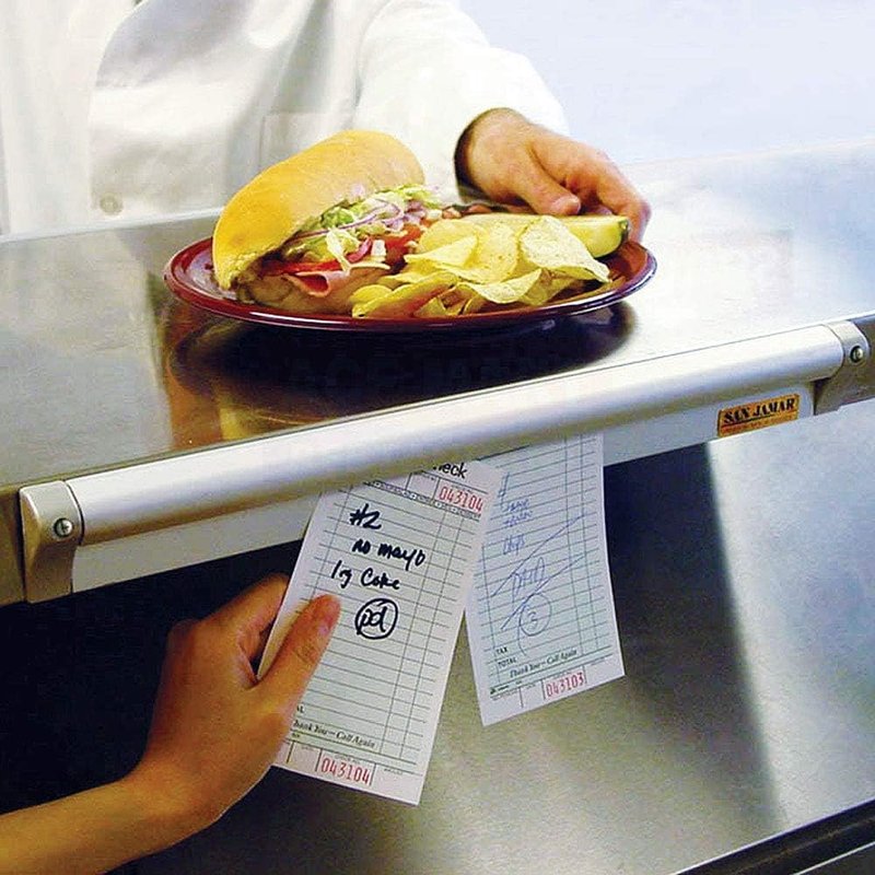 San Jamar Check Rack with Mounting Screw Pack for Kitchens and Restaurants, Stainless Steel, 24 Inches, Silver