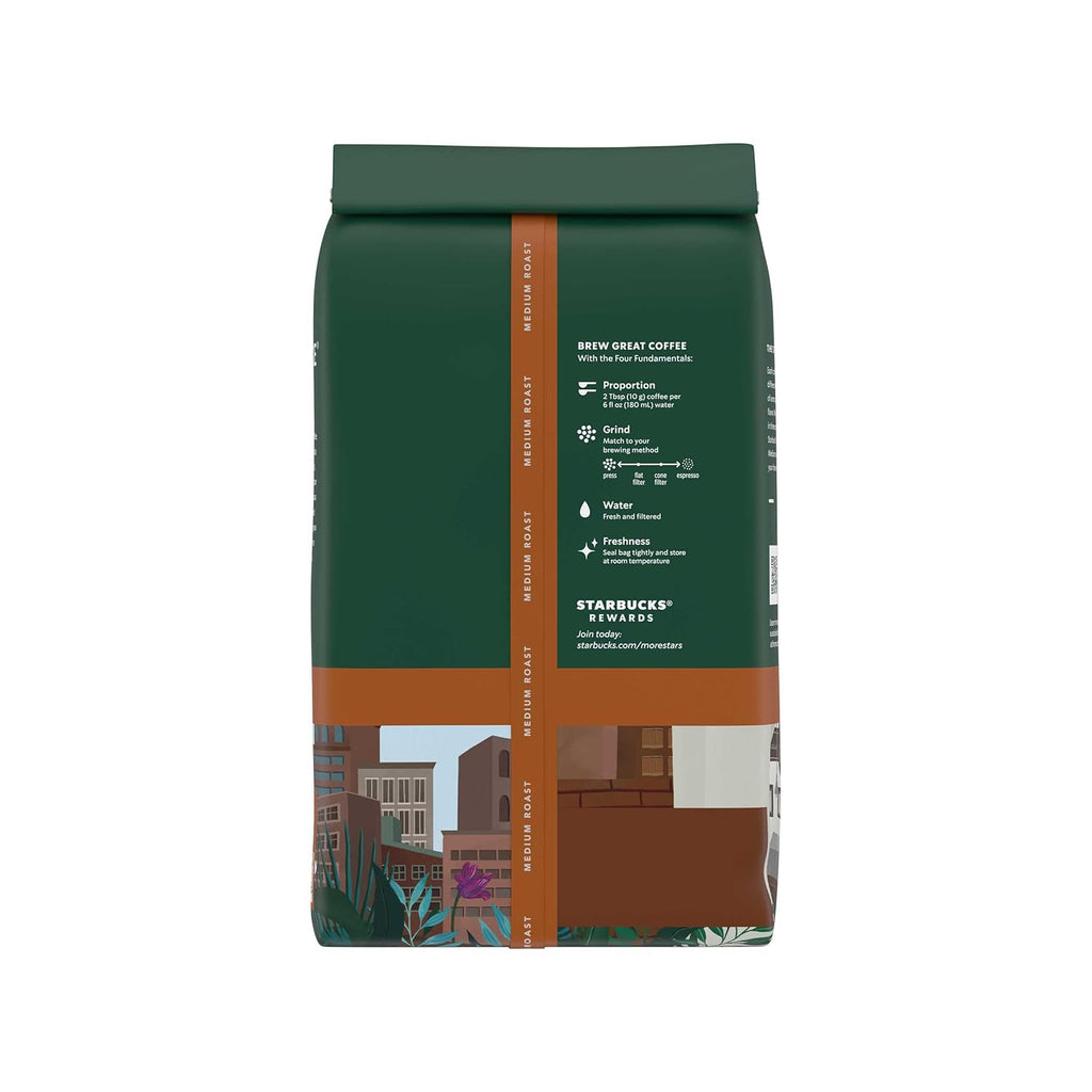 Starbucks Whole Coffee Beans - Medium Roast Pike Place Roast for Hot or Iced Coffee | 12 oz
