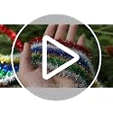 Glitter Metallic Tinsel Garland Ribbon (6 Rolls, 33 Yards) - Christmas Decor