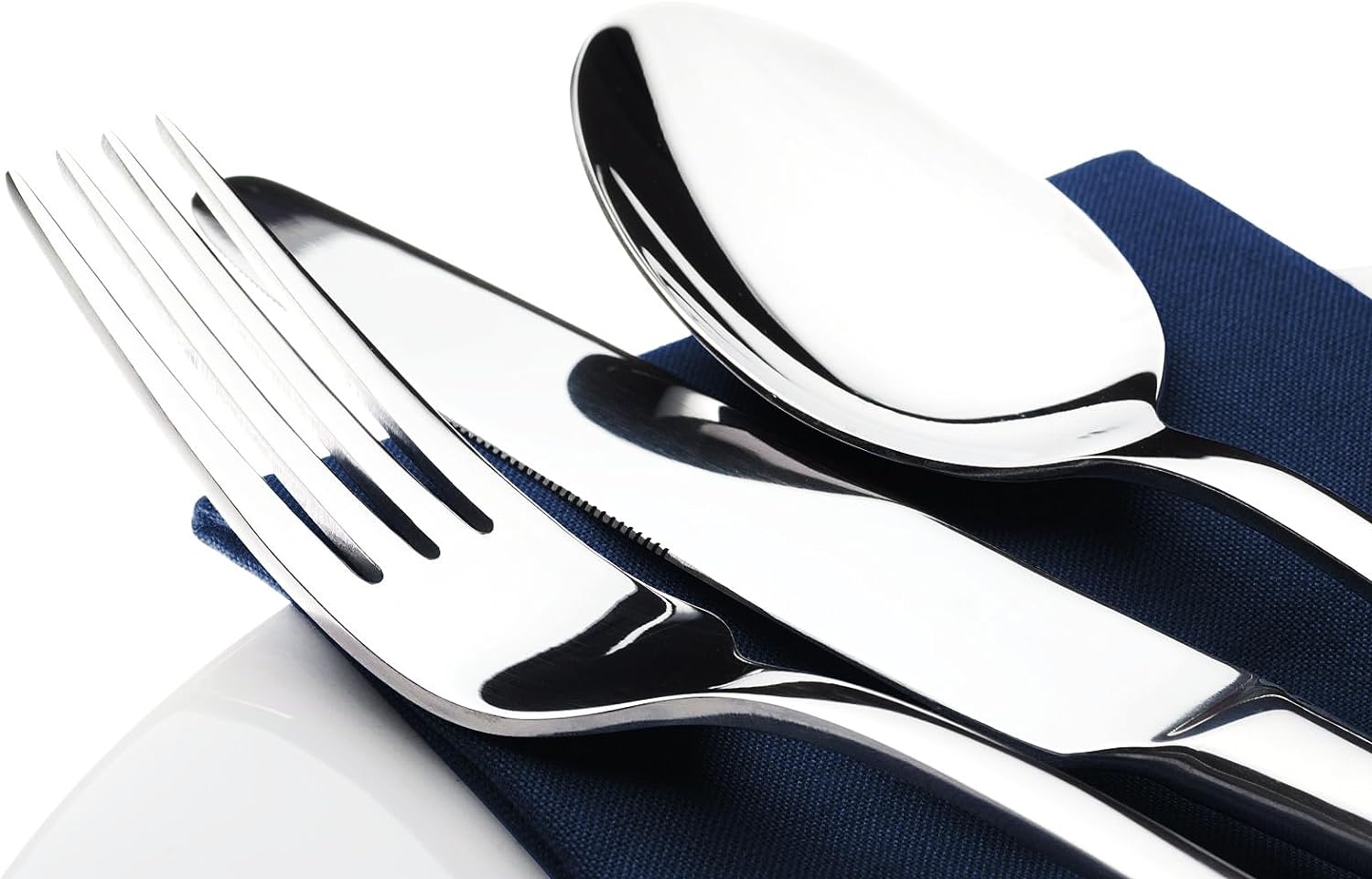 Regine Switzerland 60-Piece Silverware Set - Heavy-Duty Stainless Steel Utensils for 12 | Dishwasher Safe Gift Package