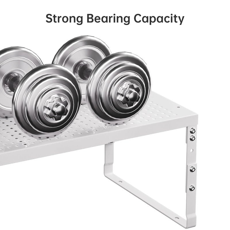 Ipotive Expandable Adjustable Stackable Kitchen Organizer,Pantry Storage Shelves Racks,for cabinets Shelf, Kitchens, countertops, bathrooms,RV(2Packs/White,Medium)