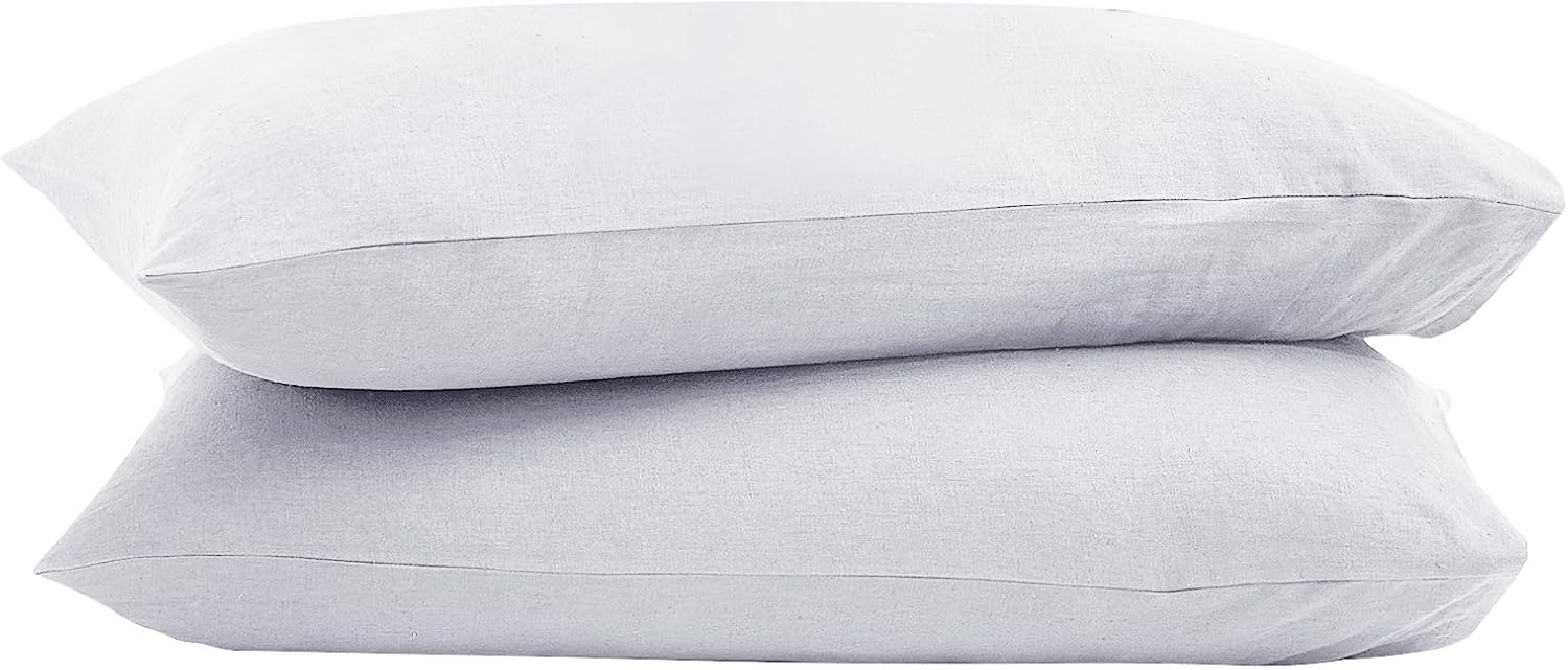Skiennix 100% French Linen Pillowcase Set - Breathable Soft Linen Covers for Luxury Home Use | Gift for Mom