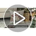 Red Christmas Snowman Candy Cane Throw Pillow Cover 18x18 Holiday Decor